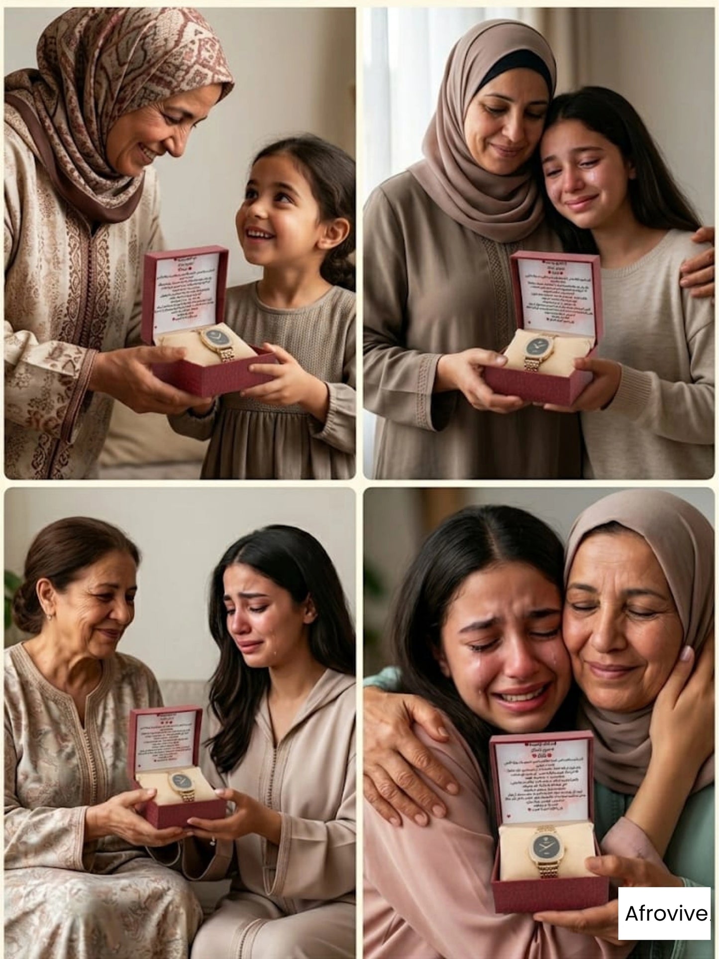 ساعة يد لابنتك مع رسالة من القلب 💖